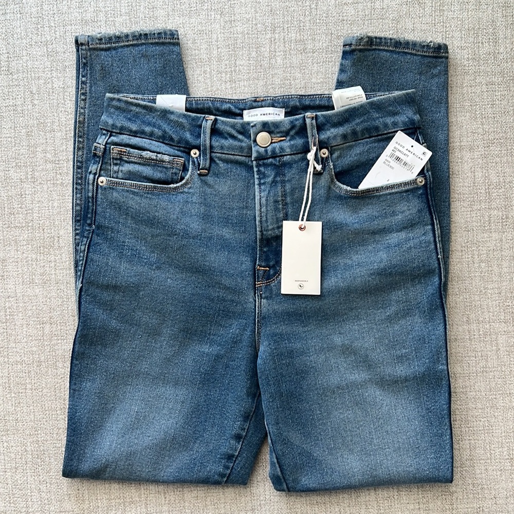 🎉HP🎉 GOOD AMERICAN Good Curve Skinny Crop Jean - Picture 11 of 13